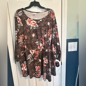 Avenue 30/32 Brown super soft tunic